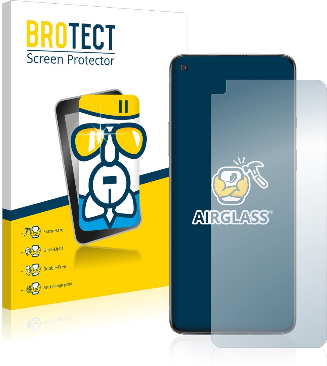 Screenprotector voor OnePlus 8T Beschermglas transparant