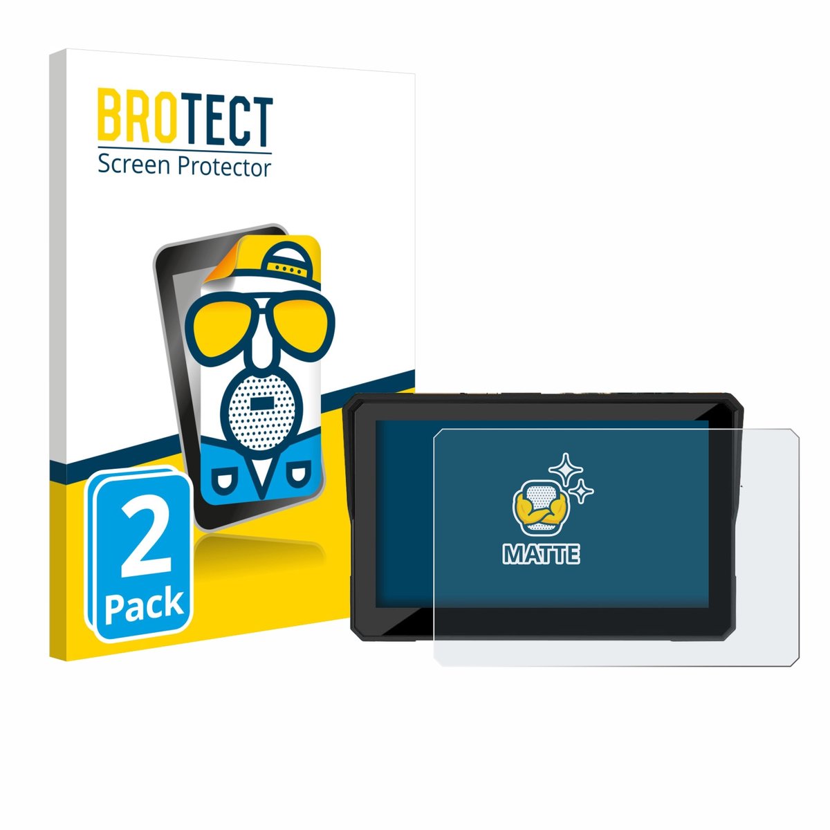 BROTECT - Screenprotector voor Carpuride W502 Pro 5" - Folie Beschermfolie matte 2 Stuks