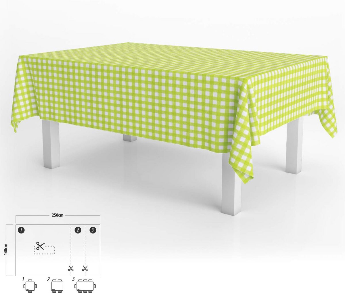 Ronde Tafelkleed PVC Waterdicht Vuilafstotend Kleurrijk Ø 140 cm