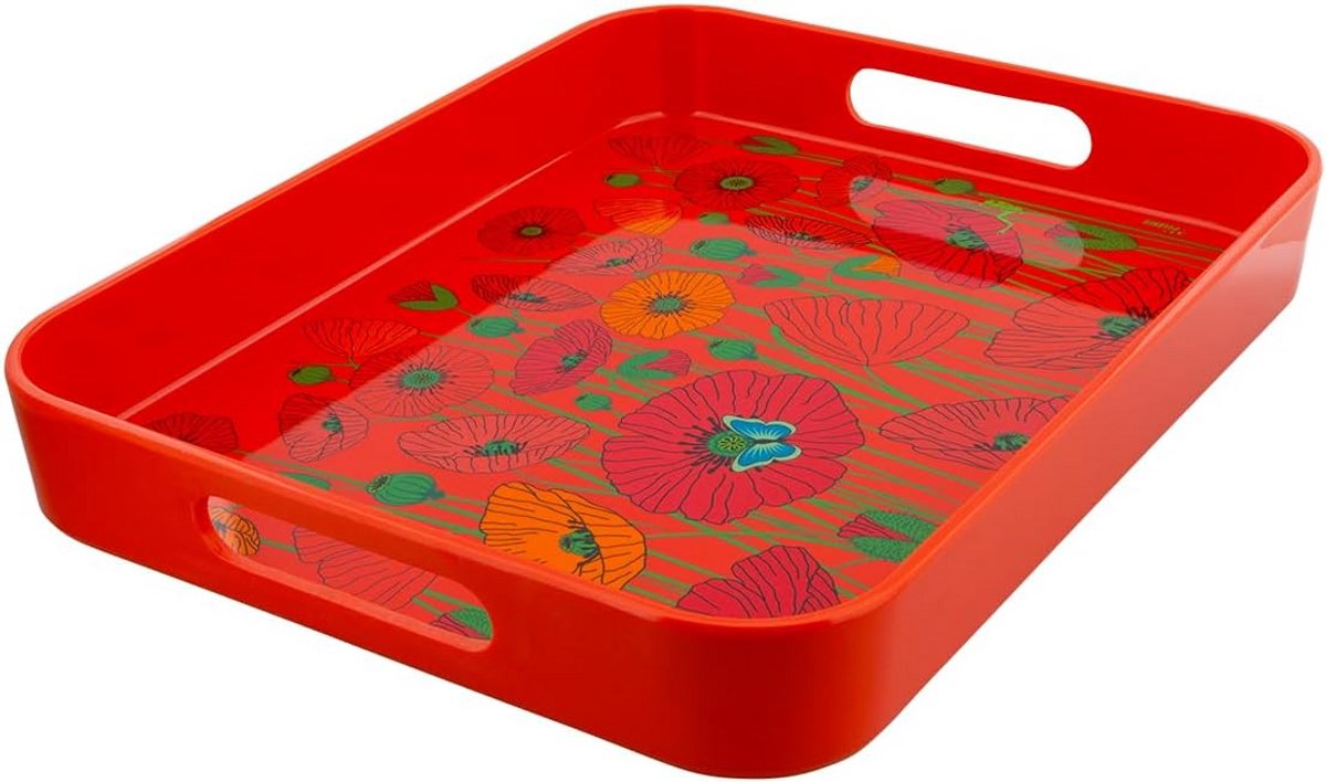 Ronde Dienblad met Hoge Rand - Serveerplank voor Ontbijt of Snacks