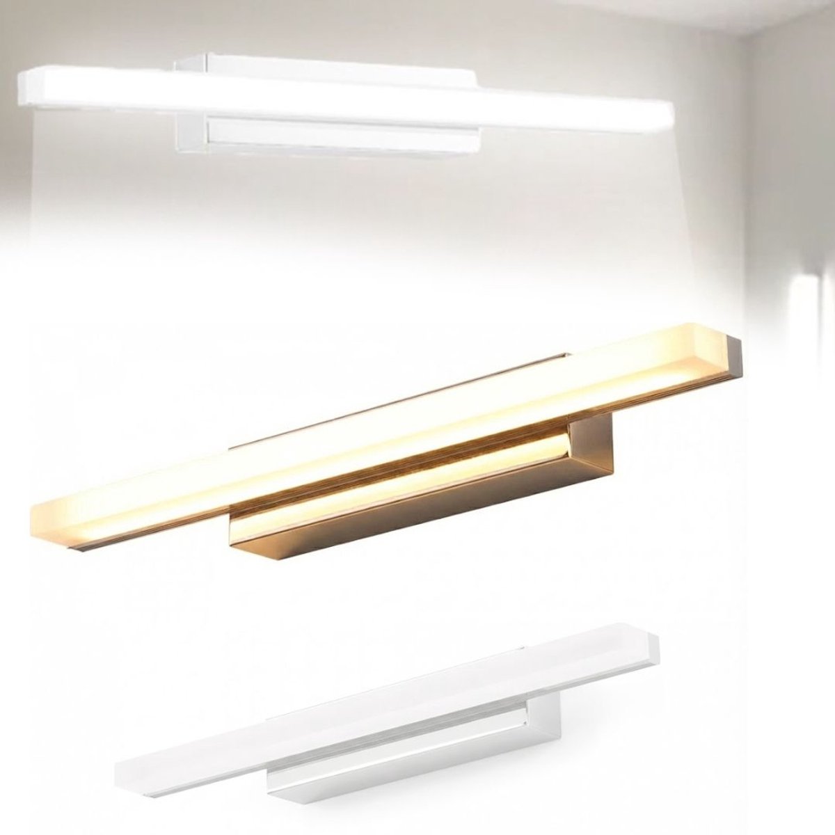 NBAP® Spiegellamp badkamer - Wandlamp - Spiegelverlichting - Zilver