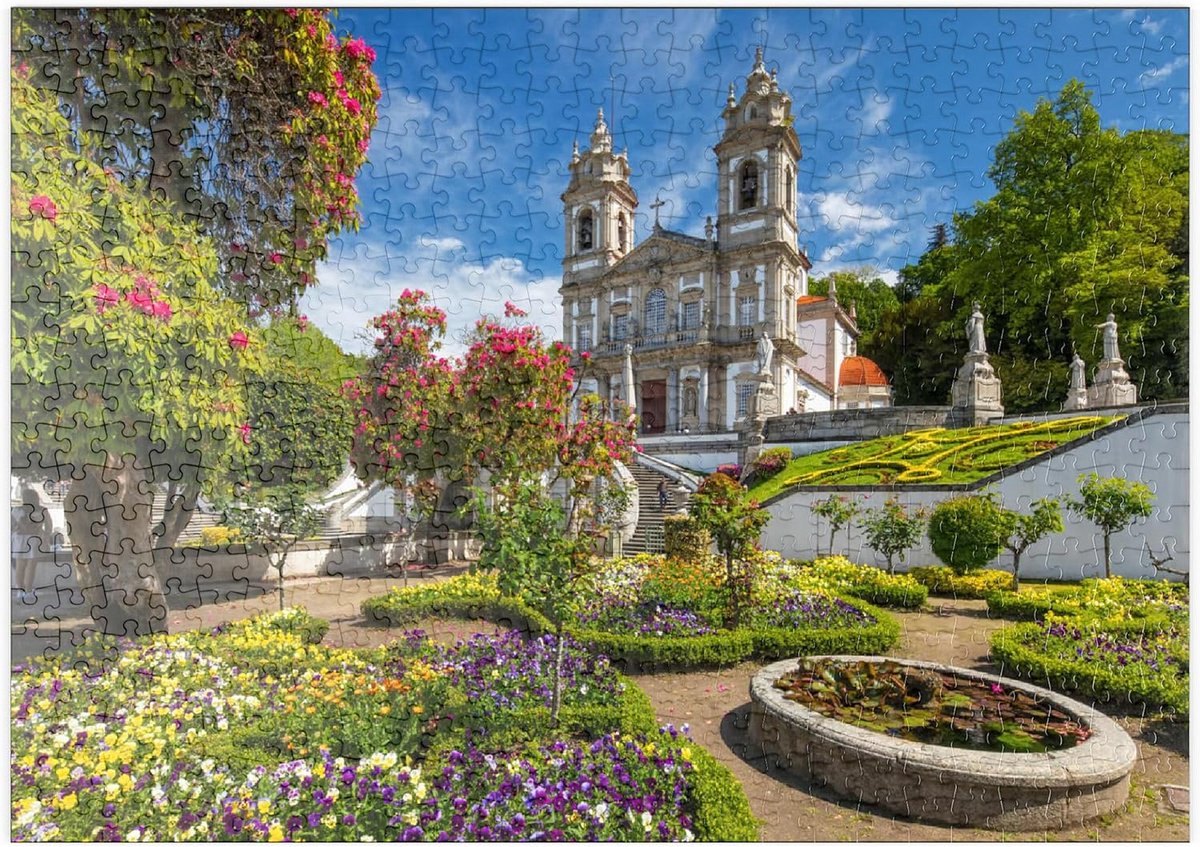 500 Stukjes Legpuzzel - Heiligdom Bom Jesus do Monte, Braga Portugal