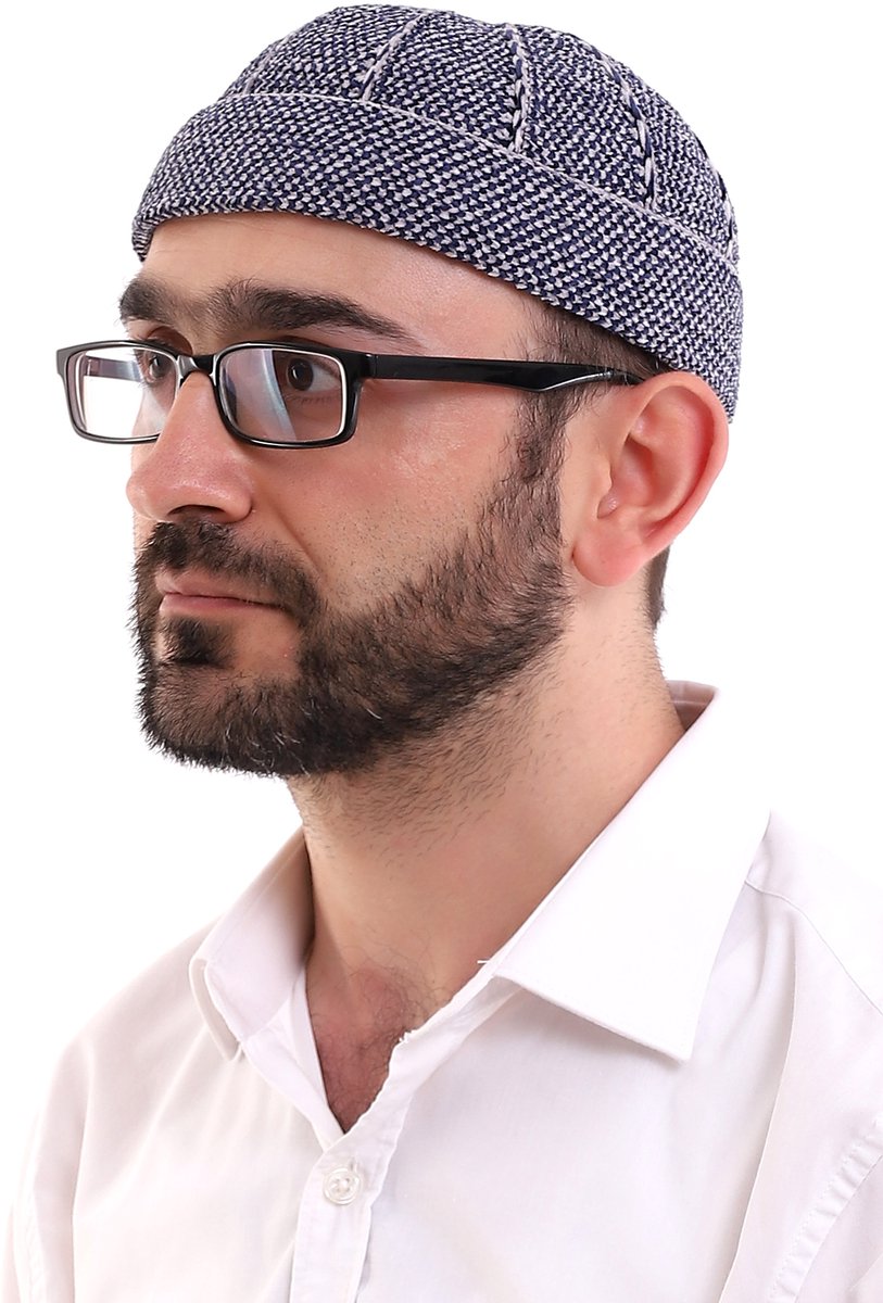 Ihvan Online Turkse Winter Fluwelen Roll-Up Kufi Muts Voor Heren – Taqiya, Takke – Warme Islamitische Gebedsmuts – Perfect Als Islamitisch Cadeau