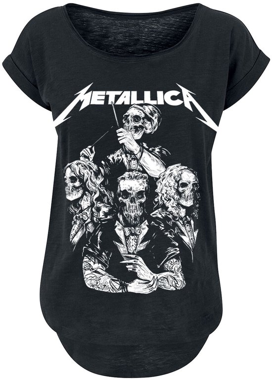 T-shirt Metallica S&M2 Skull Tux noir XXL en Katoen - Produits dérivés du groupe, Groupes, Crânes