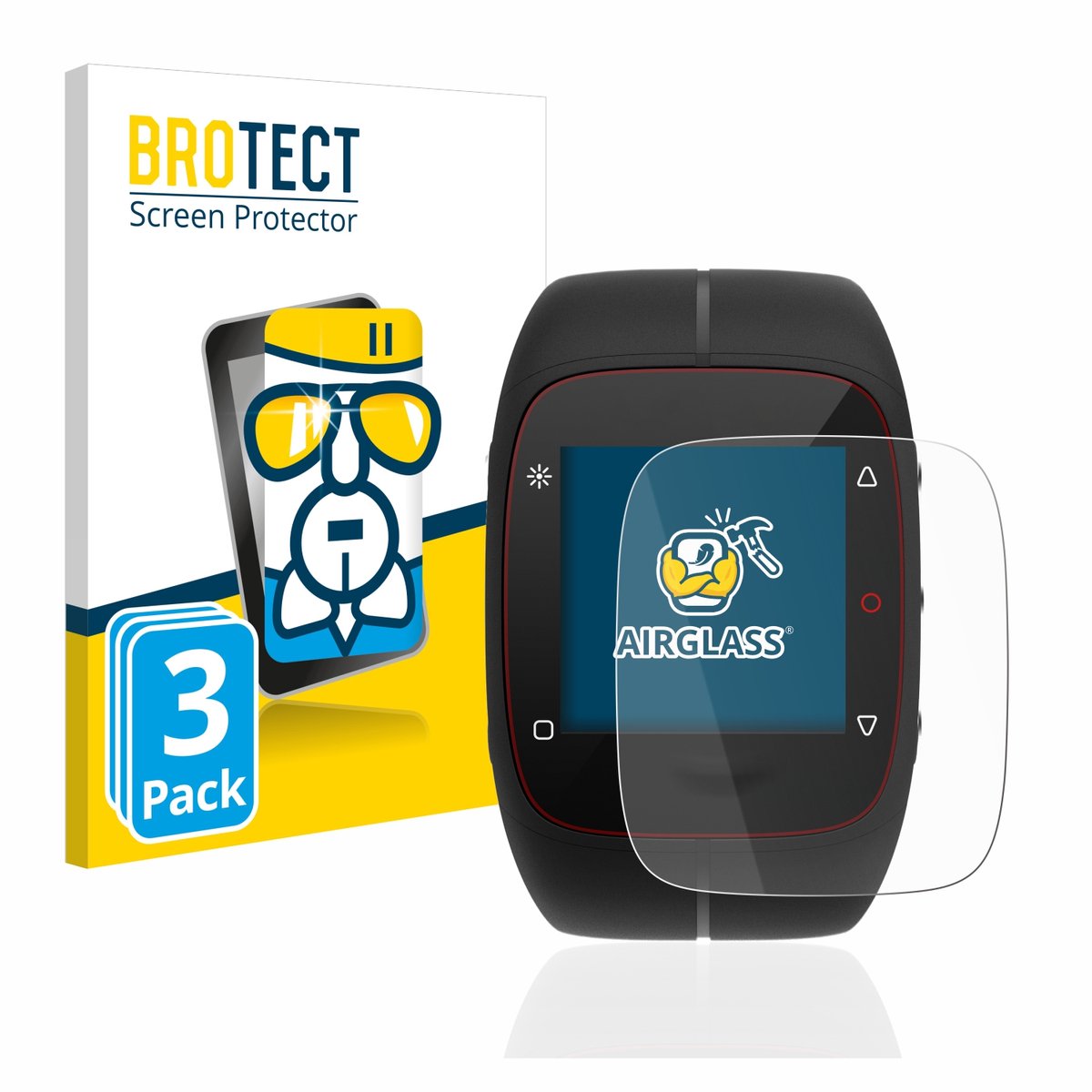 Screenprotector 3 Stuks voor Polar M400 / M430 Beschermglas transparant