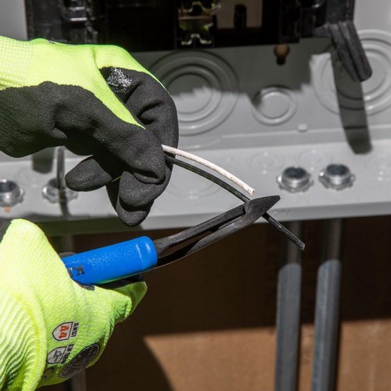 Diagonale Zijkniptang Hoekig Hoofd voor Kleine Ruimtes - 8 Inch Zware Kniptang — afbeelding 4