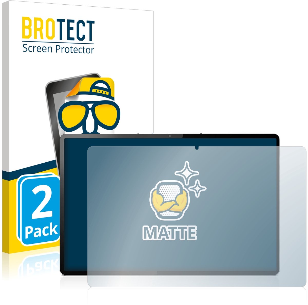 BROTECT - Screenprotector voor Lenovo Tab P12 Pro - Folie Beschermfolie matte 2 Stuks