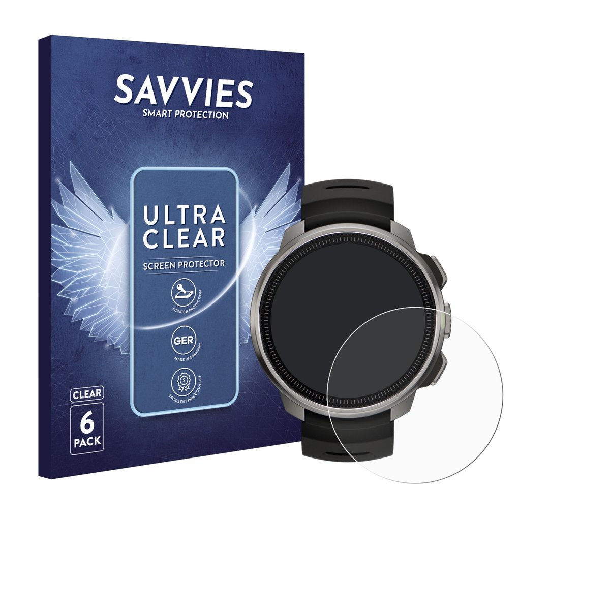 Savvies - Screenprotector voor Suunto Ocean - Folie Beschermfolie transparant 6 Stuks
