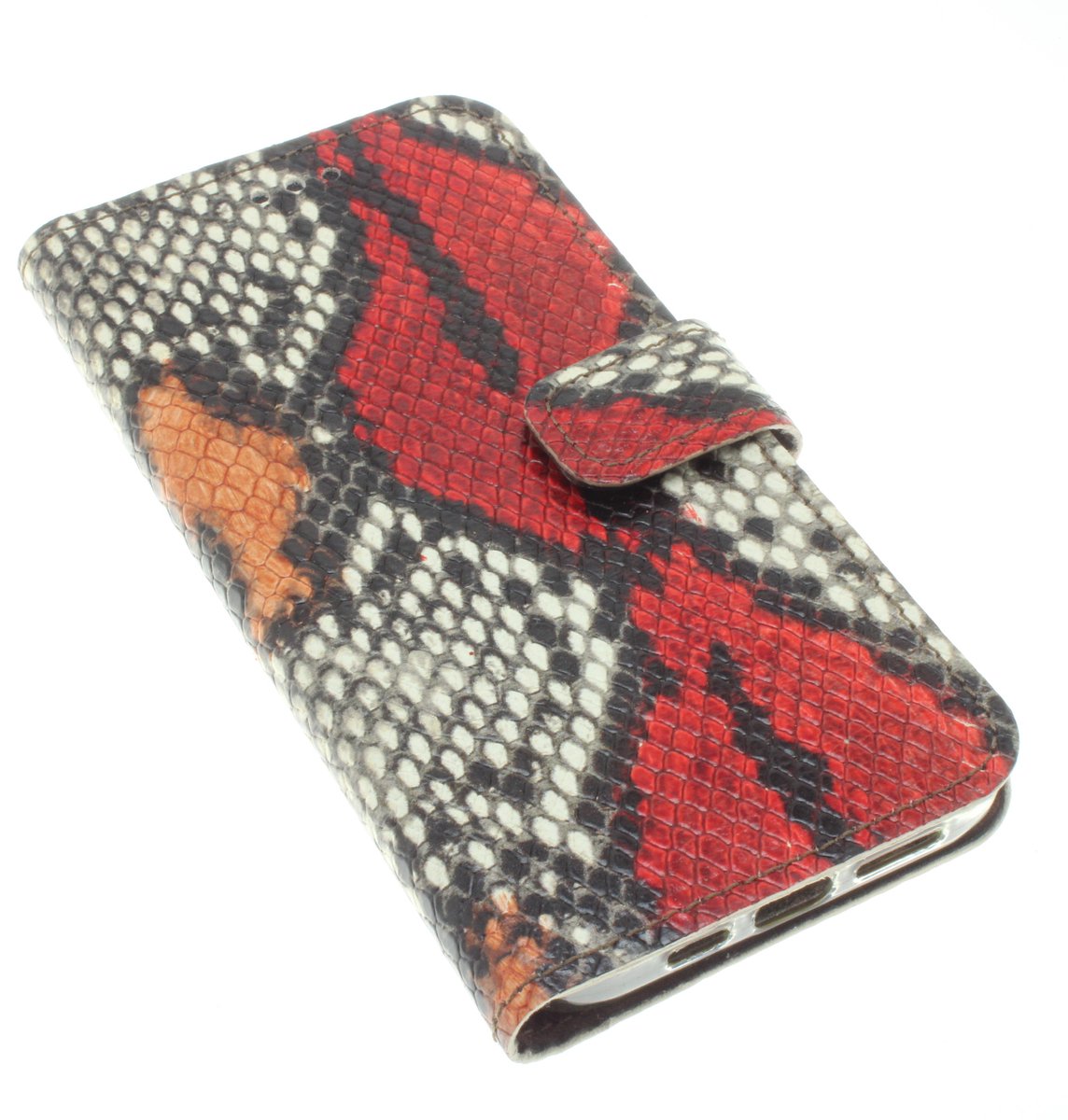 Made-NL hoesje geschikt voor iPhone 14 Plus rood kalfsleer