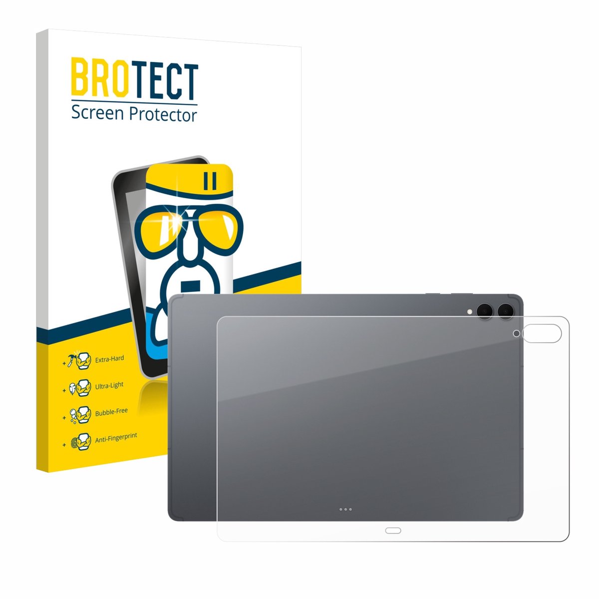 Screenprotector voor Samsung Galaxy Tab S11 Ultra (Achterkant) Beschermglas transparant