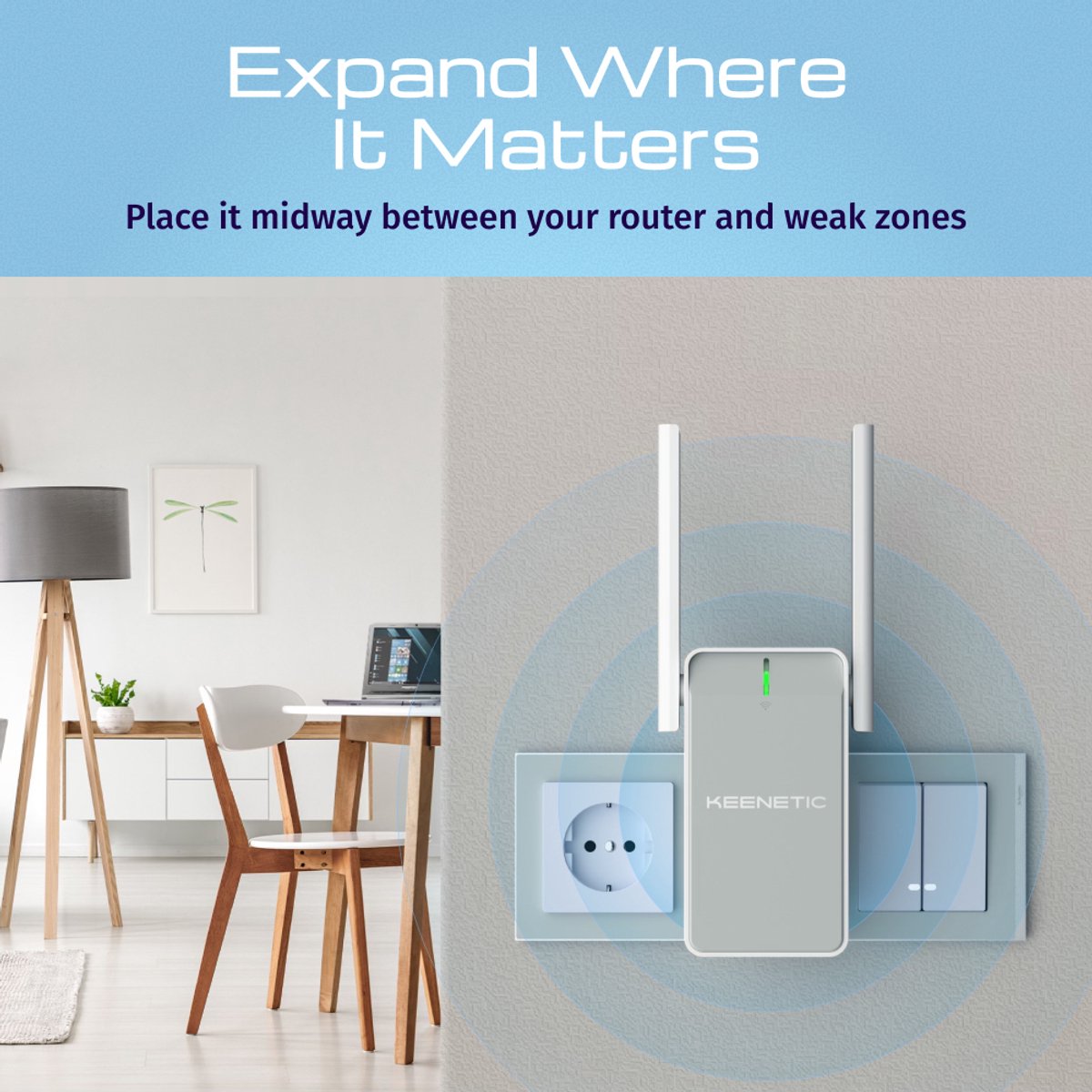 KEENETIC Buddy 6 KN-3411-01-EU AX3000 Mesh Wi-Fi 6 Gigabit - afbeelding 3