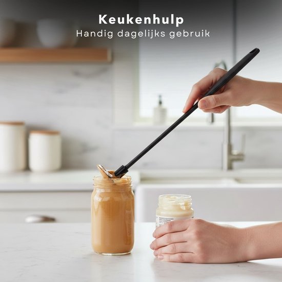 Cheqo® Flessenlikker - Flessenschraper - Pottenlikker - Pannenlikker - Flessentrekker - Flessen Schraper - Potten Schraper - Flessenschraper voor Flessen - Flessenschraper voor Potten van Merkloos — afbeelding 5