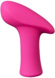 Roze mini vibrator met een ergonomisch ontwerp.