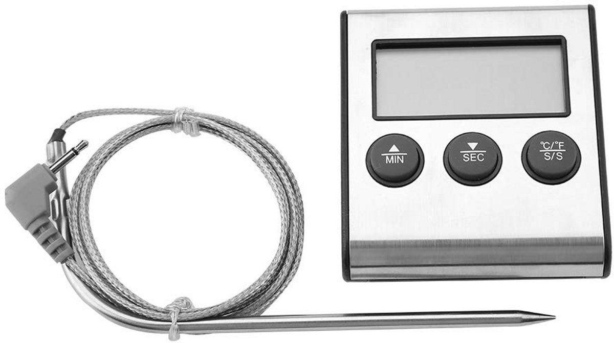 Digitale Keukenthermometer met Snoer voor BBQ en Oven