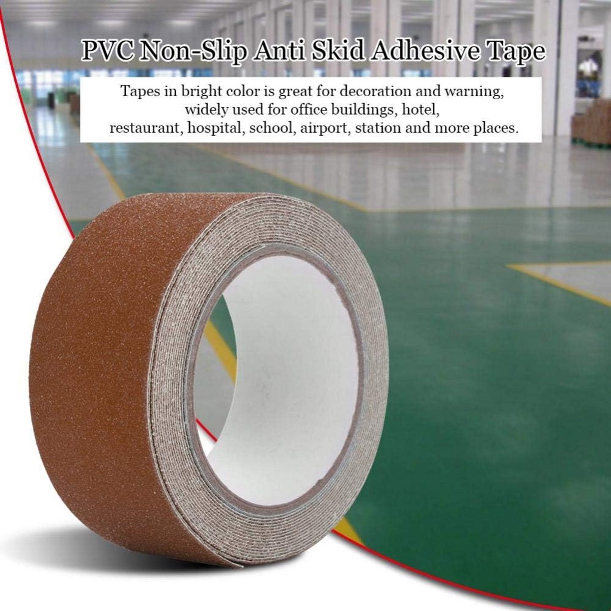 Antislip Plakband Zelfklevend Veiligheidsstrips voor Trappen en Vloeren (5 cm x 5 m)