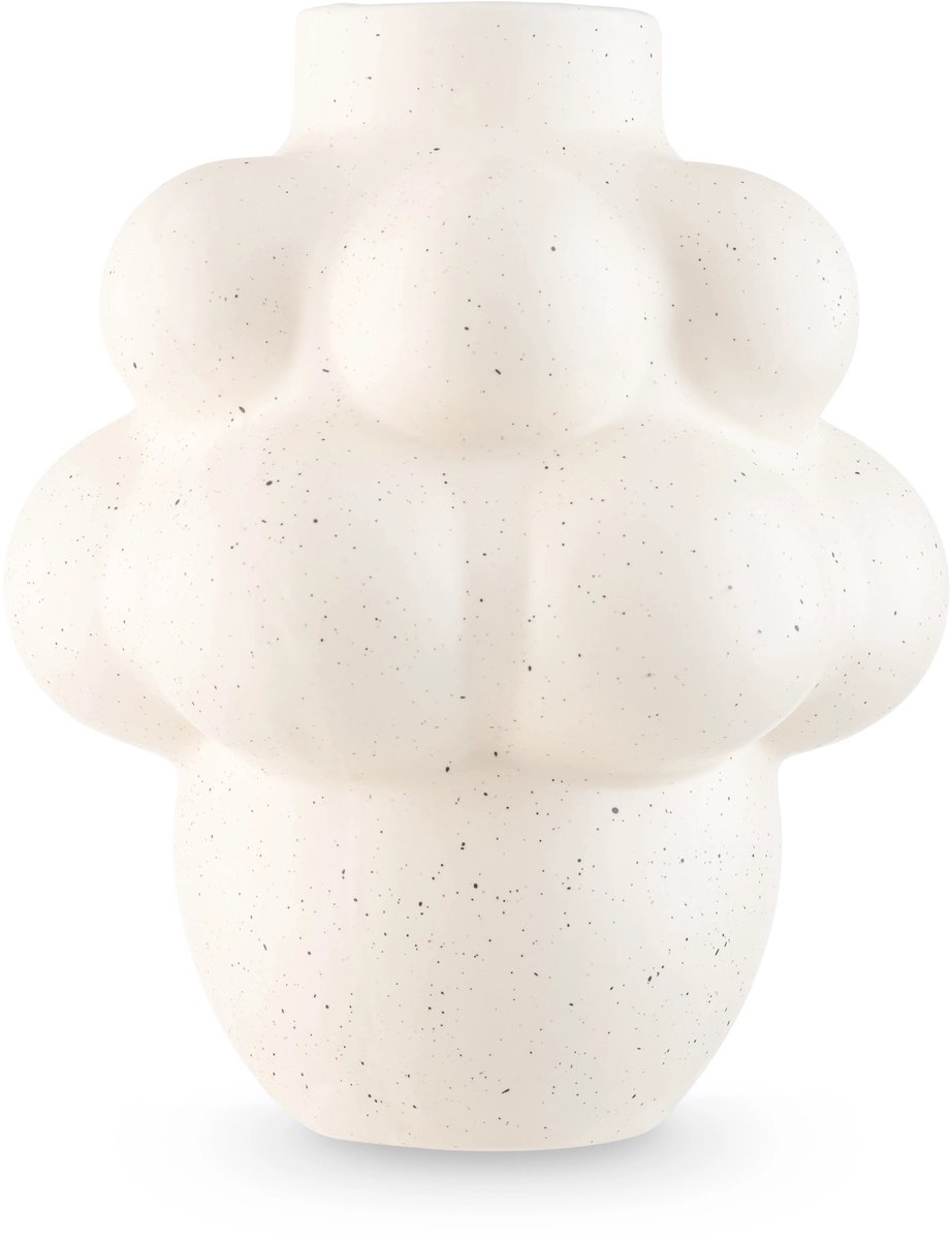 Easyplants | Vaas Stemlight 21 cm beige | Keramiek | Ovaal | beige | Japandi stijl | Design Vaas