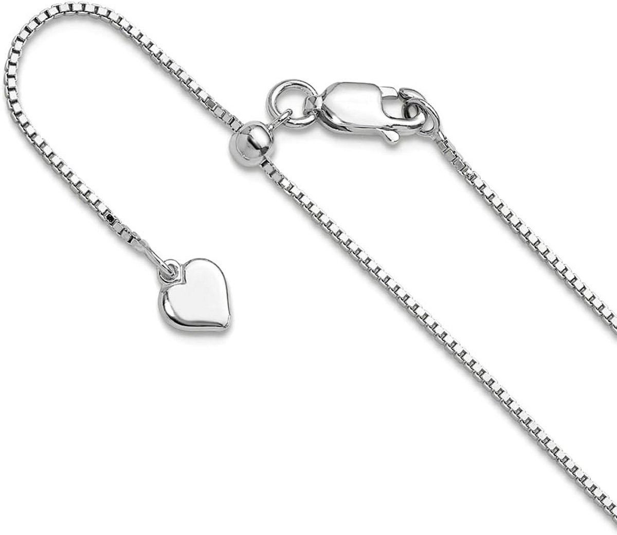 Verstelbare Zilveren Halsketting Heren Dames - 925 Sterling Zilver