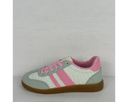 Leuke retro sneakers met trendy design groen Groen / 39