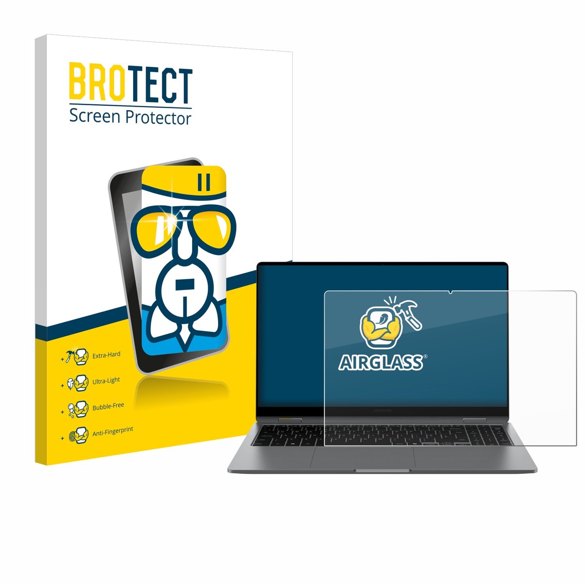 Screenprotector voor Samsung Galaxy Book5 360 15.6" Beschermglas transparant