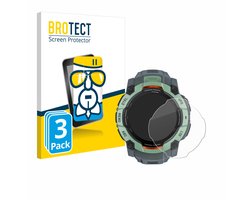 Screenprotector 3 Stuks voor Garmin Instinct 3 AMOLED (50 mm) Beschermglas transparant