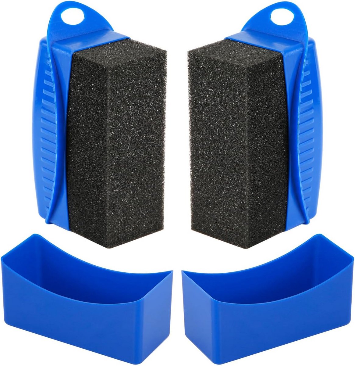 2x Herbruikbare Band Glans Spons Pad voor Auto Velgen en Banden