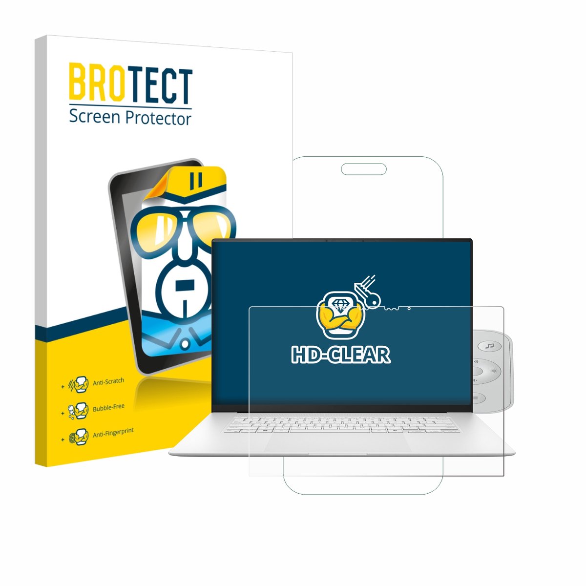 BROTECT - Screenprotector voor ASUS ZenBook S 16 - Folie Beschermfolie transparant