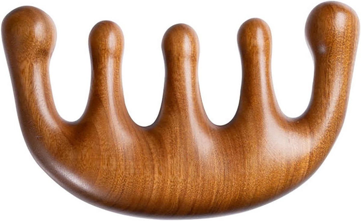 Houten Massagekam voor Hoofdhuid en Lichaam Lymfedrainage Gua Sha Tool