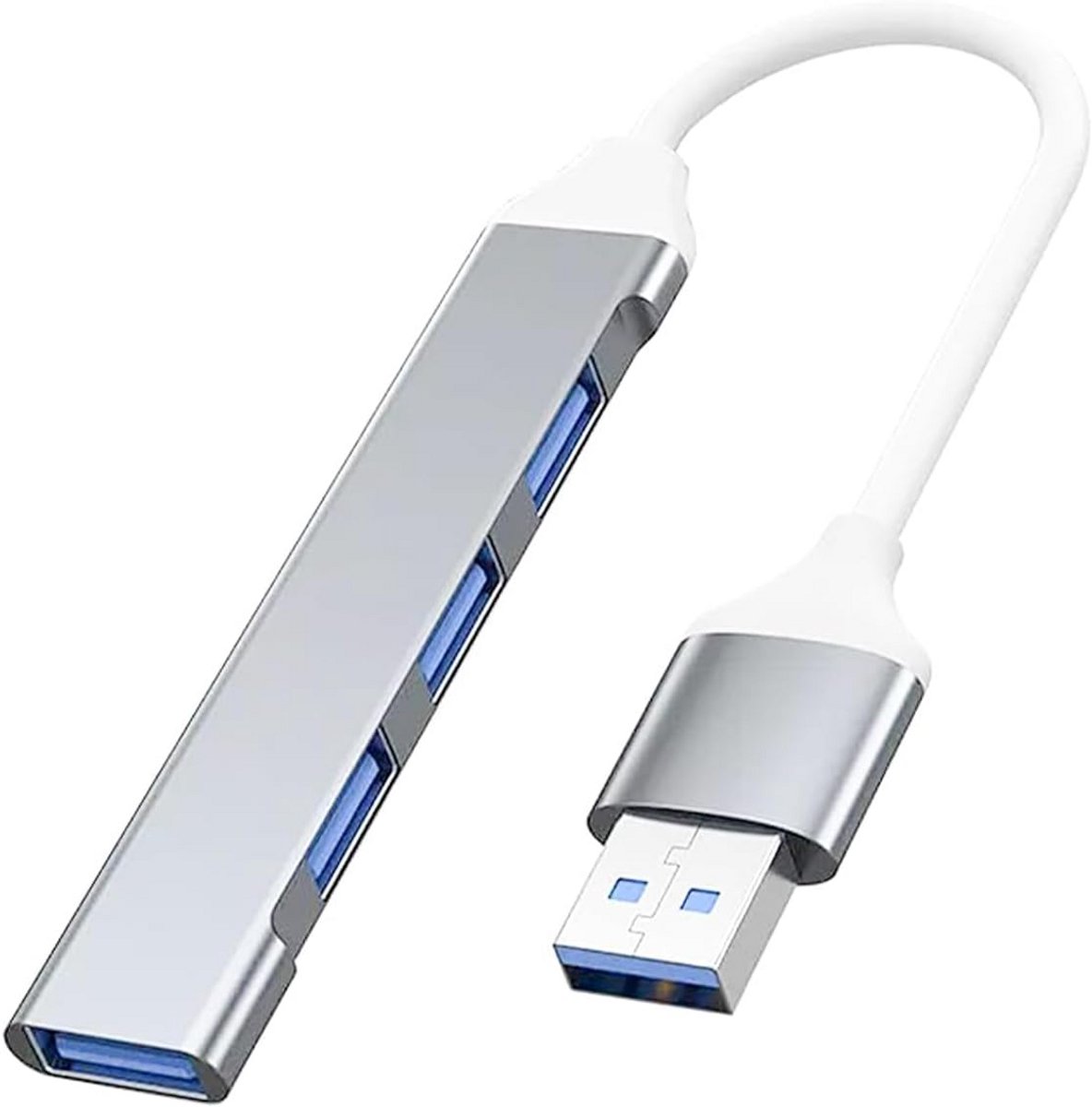 Ultraslanke 4-poorts USB 3.0 Hub Dataverdeler voor Laptop en Desktop