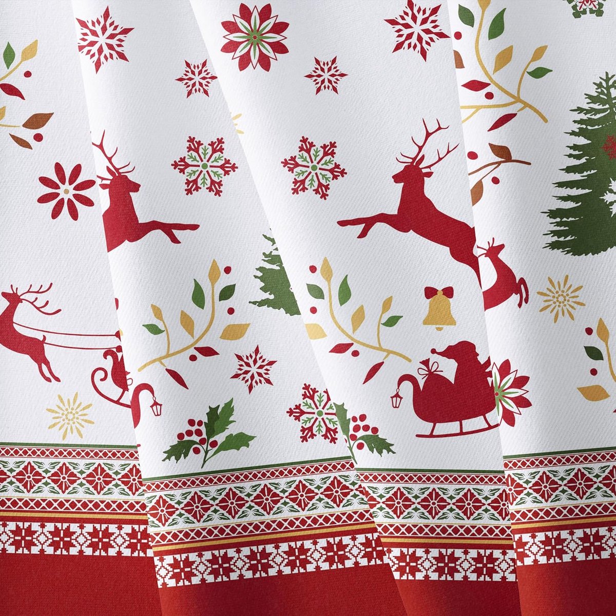 Ovaal Kersttafelkleed Waterdicht en Morsbestendig - Feestelijke Kerstdecoratie Eettafel
