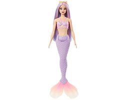 Barbie A Touch of Magic - Paarse zeemeermin staart - Barbiepop