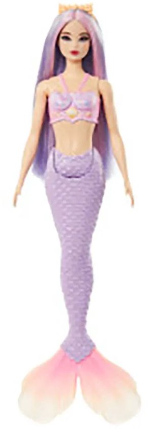 Barbie A Touch of Magic - Paarse zeemeermin staart - Barbiepop