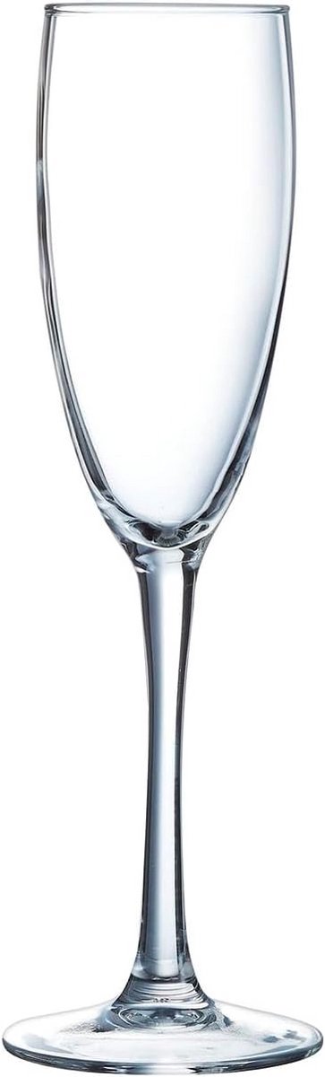 Set van 6 Champagneglazen Flûte - 19 cl - Vaatwasserbestendig