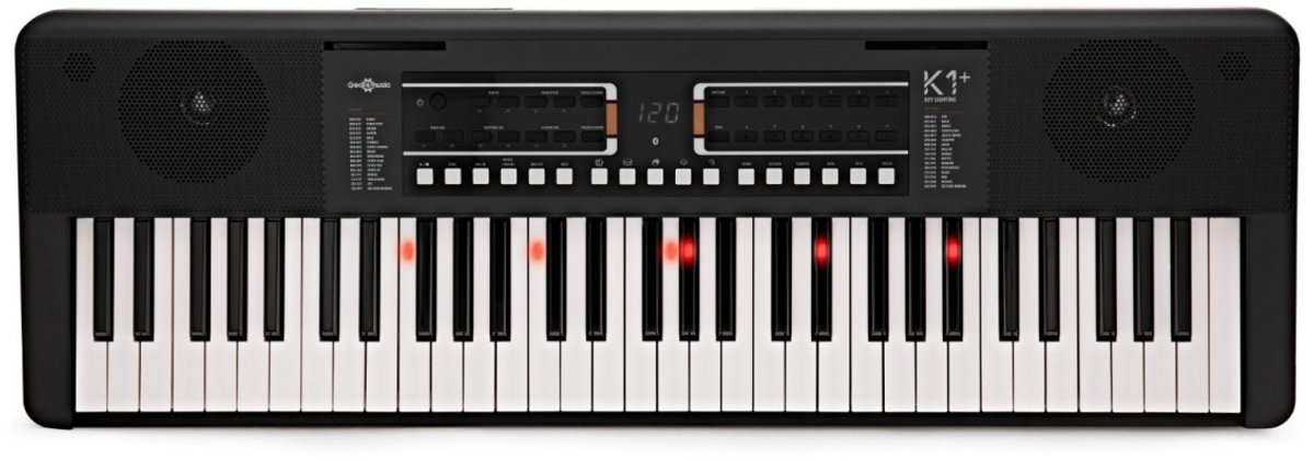 K1+ 61-toets Keyboard met Bluetooth en Toetsverlichting van Gear4music
