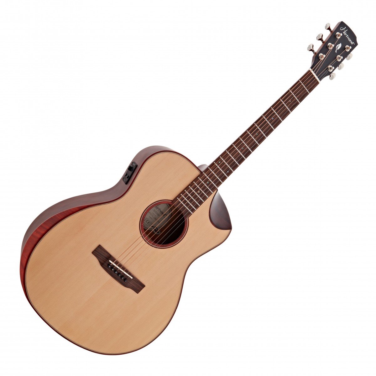Hartwood Artiste Orkestmodel Elektro-Akoestische Gitaar, Natuurlijk