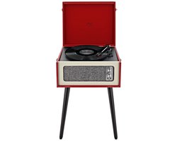 AVCOM Standing Turntable with Bluetooth, Red