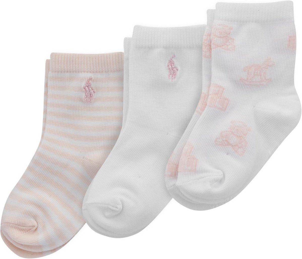 3 Paar Baby Sokken Katoen met Antislip - Schoentjes Sokken Jongen/Meisje