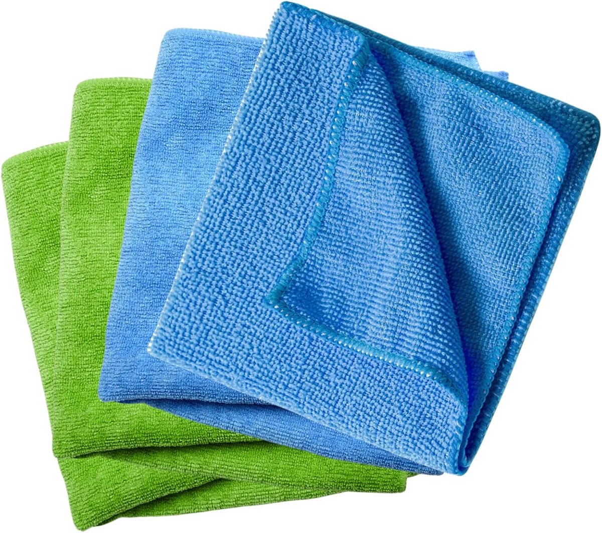 Set van 4 Absorberende Bamboo Poetsdoeken (30x38 cm) voor Glanzende Oppervlakken
