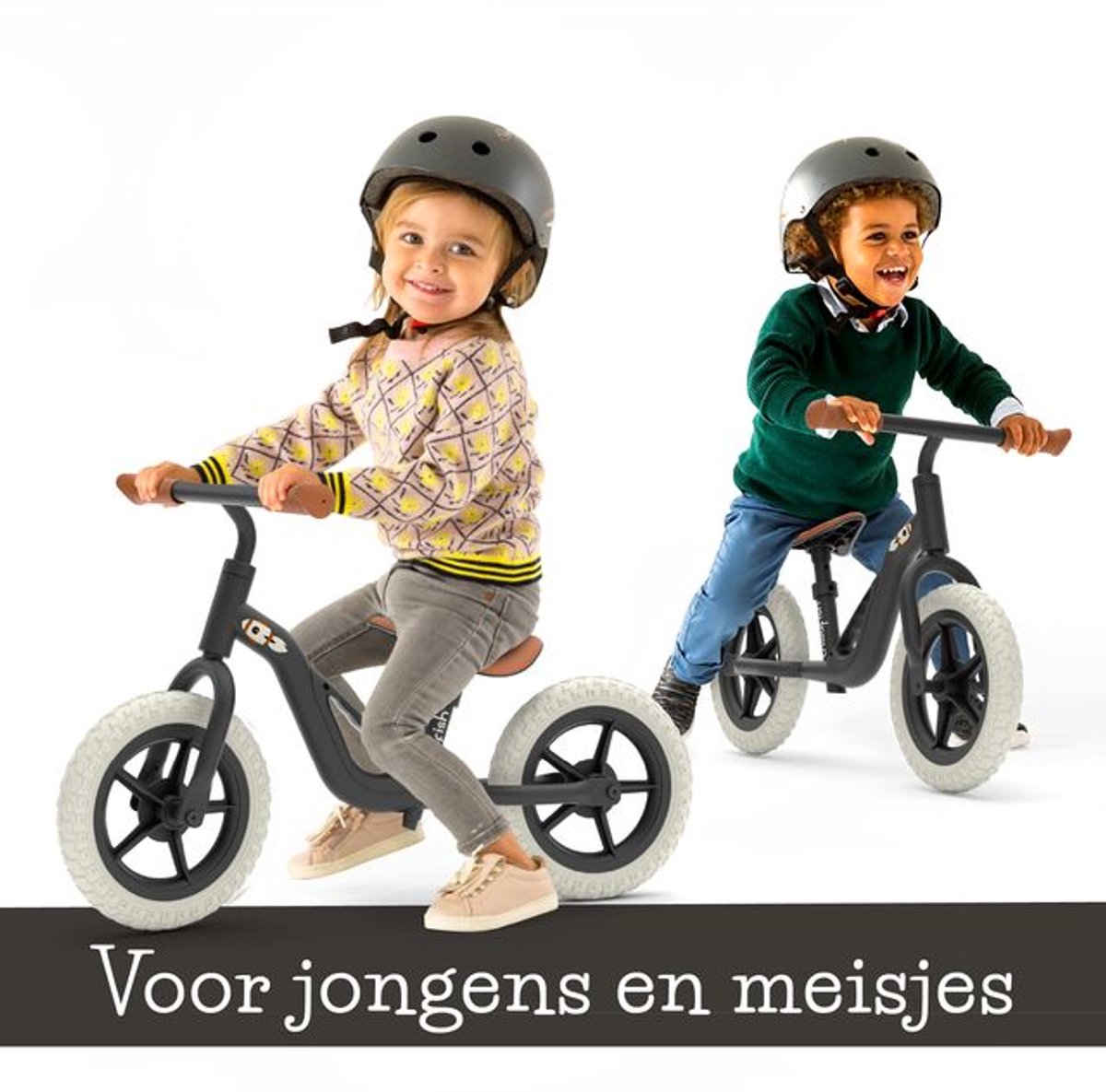 Chillafish Loopfiets 2 jaar - Lichtgewicht met verstelbaar zadel en stuur - Zwart - Loopfiets voor jongens en meisjes tot 4 jaar met handvat om te dragen en anti lek banden - Model Charlie — afbeelding 12