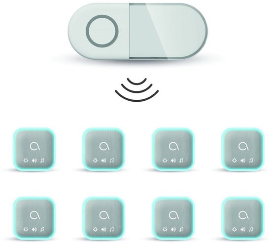 Avidsen 102508-5 Sona-T Battery draadloze deurbel met 5 ontvangers op batterijen — afbeelding 3