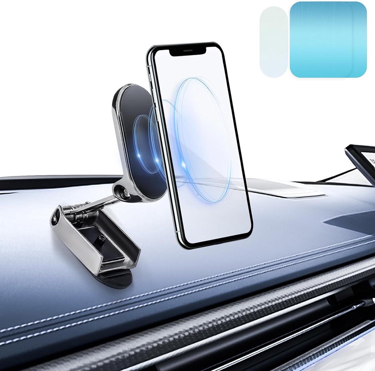 Telefoonhouder auto met inductie oplader en draaibare functie.