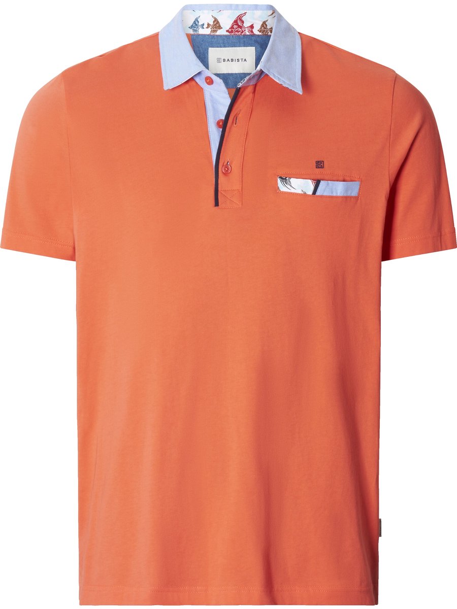Babista herren Poloshirt - 64/66 - lichtrood - Plus Size