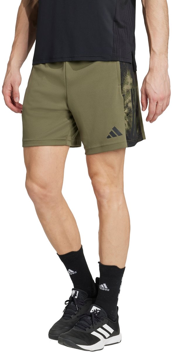 Adidas Performance Train Essentials Seasonal 3-Stripes Short Heren Groen