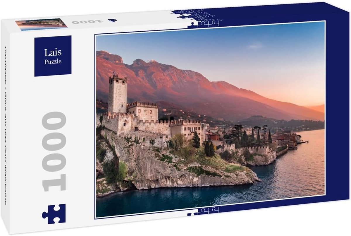 Puzzel 1000 Stukken - Uitzicht op Malcesine en het Gardameer