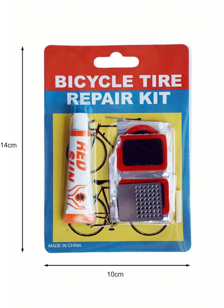 Decopatent - Fiets Reparatieset 8-Delig - Fiets Bandenplakset voor Fiets, E-Bike, Fatbike , MTB, Elektrische fiets - Fietsband Reparatieset - Banden plakset - Lekke band - Bicycle Tire Repair Kit thumbnail 8