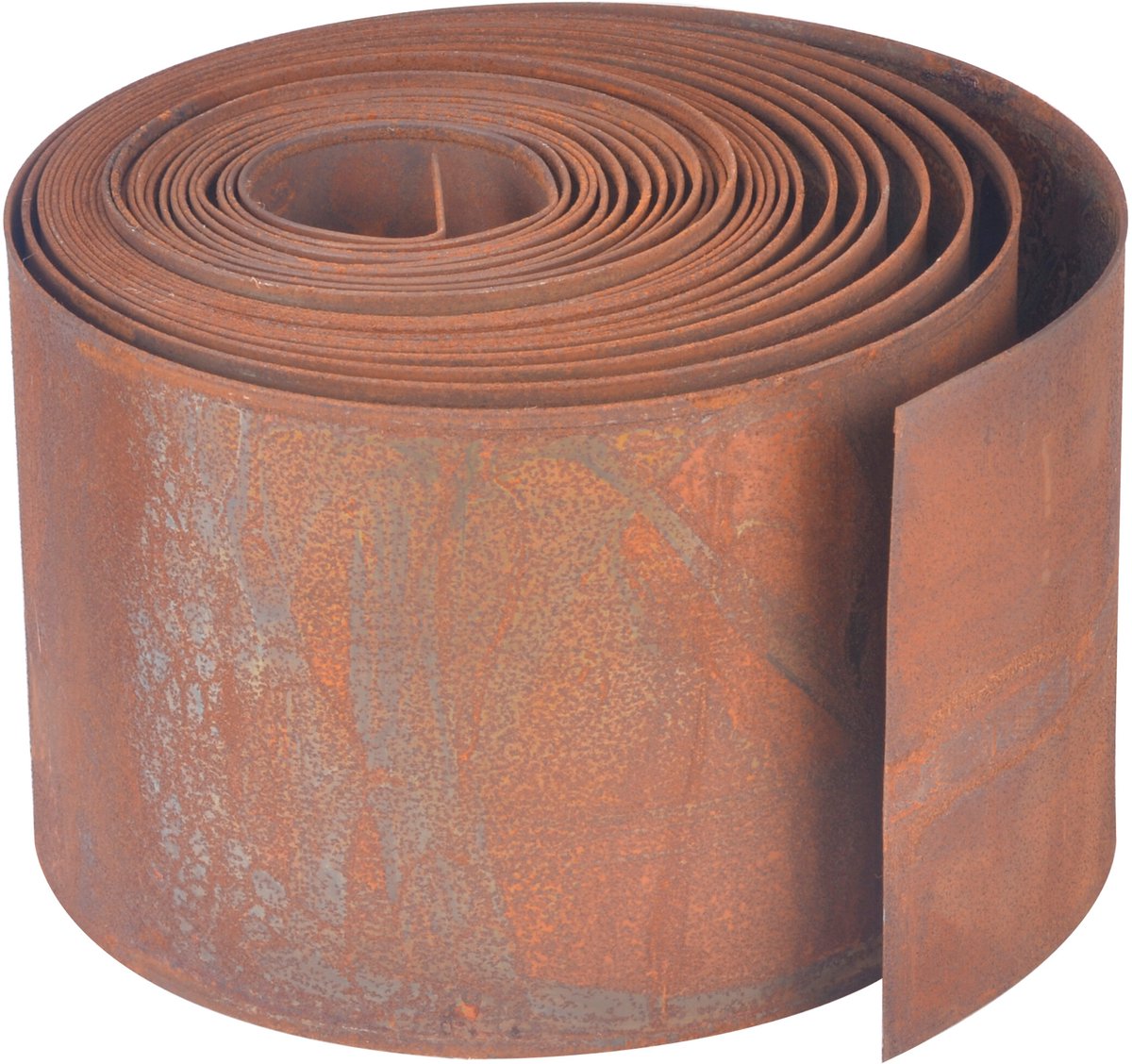 Borderrand - 10 m x 14 cm - staal - bruin