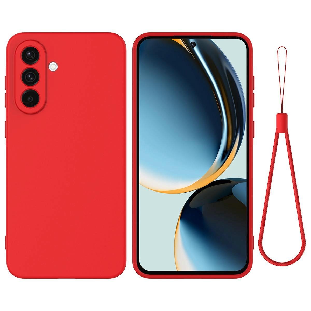 Mobigear Hoesje geschikt voor Samsung Galaxy S26 Plus Siliconen Telefoonhoesje | Mobigear Rubber Touch Backcover | Galaxy S26 Plus Case | Back Cover - Rood