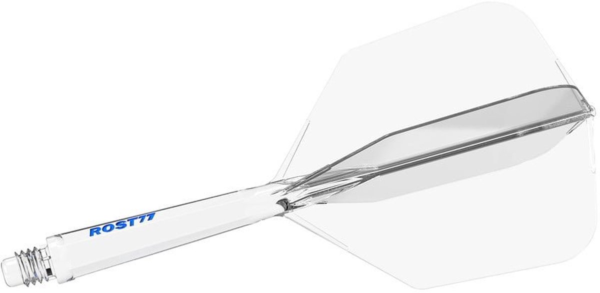 Cuesoul ROST 77 Transparent With Blue Logo Big Wing - Dart Flights