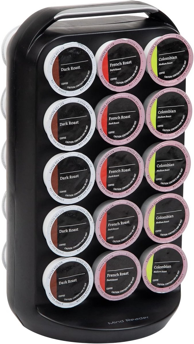 Koffiepad Carrousel Houder voor 30 Cups, Draaibaar en Compact