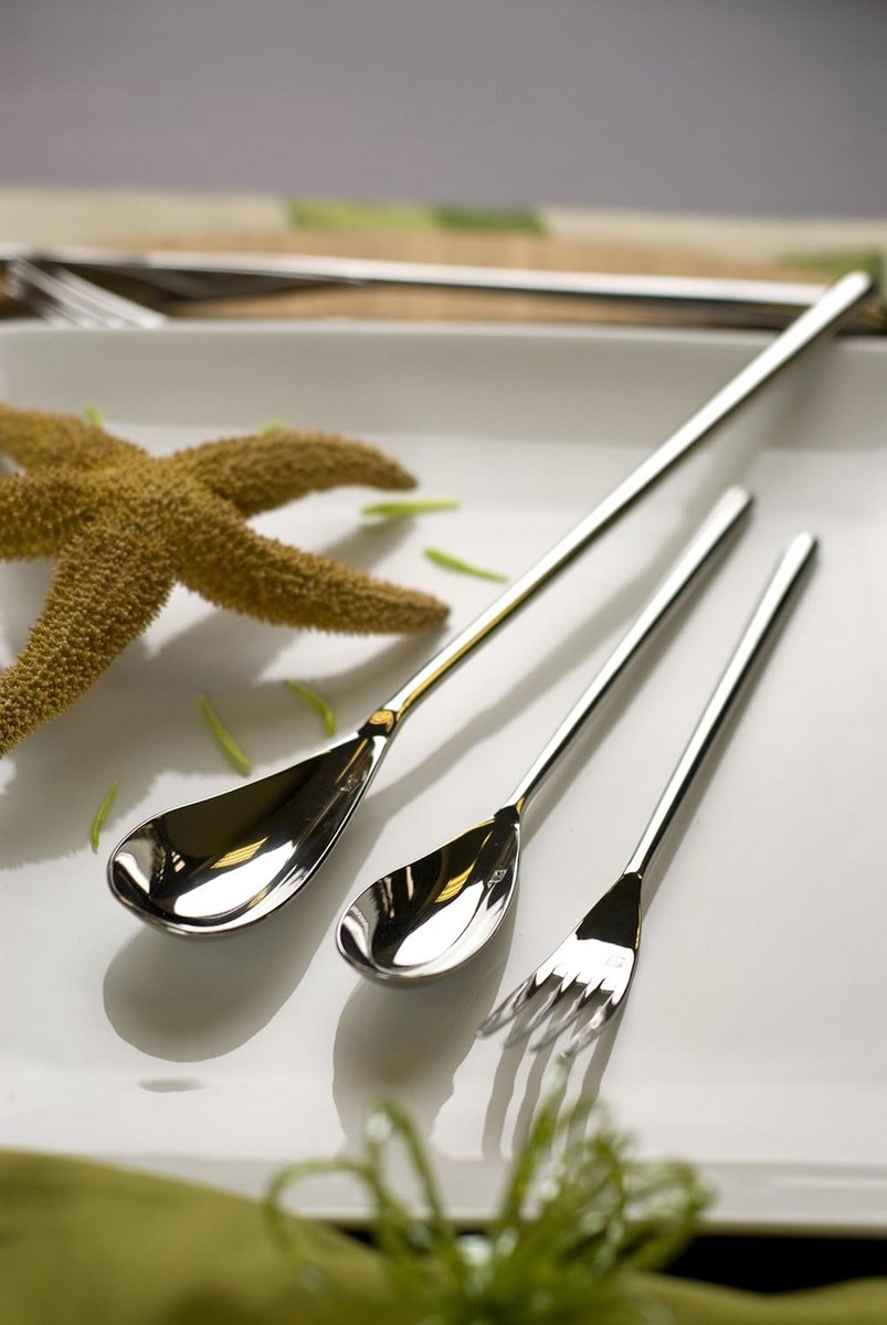 Set van 12 RVS Saladevorken - 18/10 Roestvrij Staal, 7 Inch