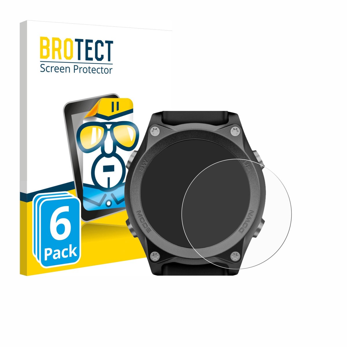 BROTECT - Screenprotector voor Mares Sirius - Folie Beschermfolie transparant 6 Stuks